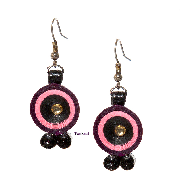 Purple Pink wonder Earring